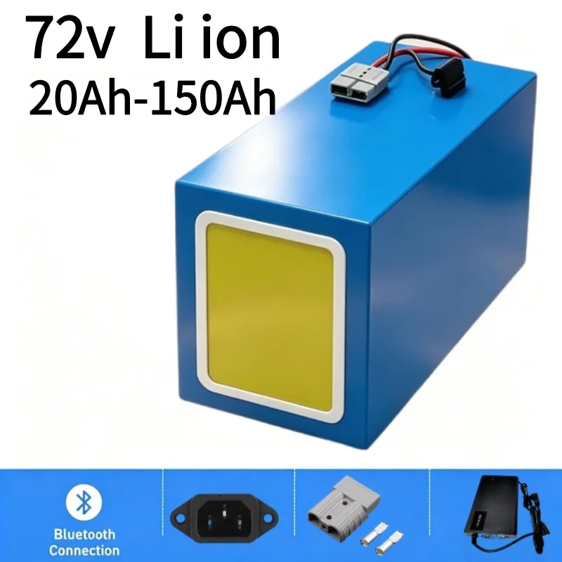 72V 60Ah Lifepo4 Battery Pack - แบตเตอรี่ลิเธียมไอออน LiPo 72V 20Ah-150Ah พร้อมระบบ BMS