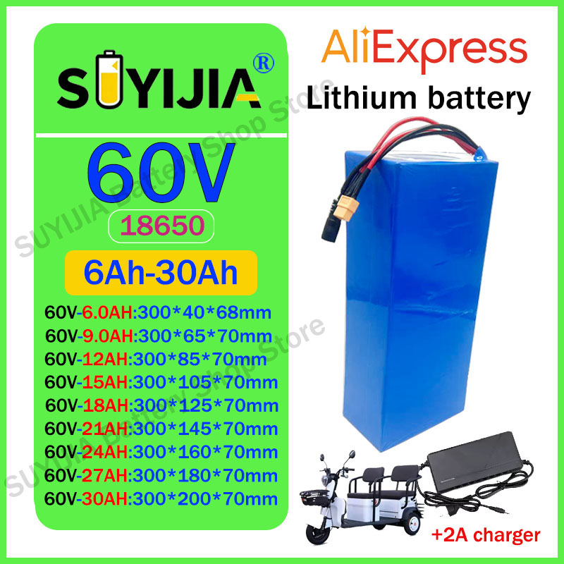 ใหม่ 60V 16S2P-10P/6Ah-30Ah แบ - 60V 30Ah Electric Scooter Battery บทวิจารณ์และราคา
