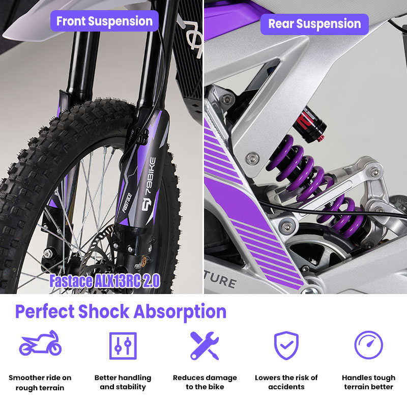 มอเตอร์ไซค์ไฟฟ้า 79 Bike 72V 3 - 72V 12000W Electric Dirt Bike บทวิจารณ์และราคา