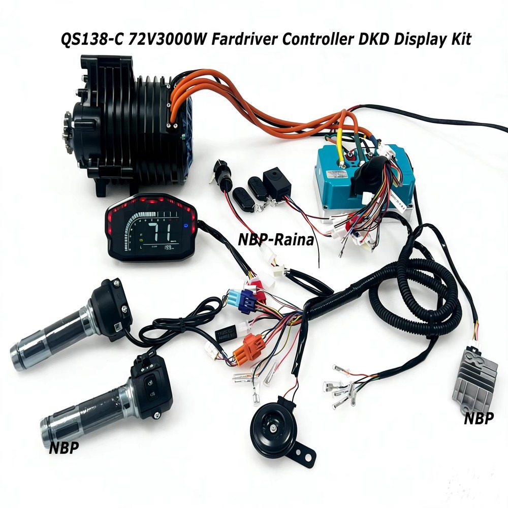 ชุดมอเตอร์ขับเคลื่อนกลาง 72V 3 - Mid Drive Motor Kit 72V 3000W บทวิจารณ์และราคา